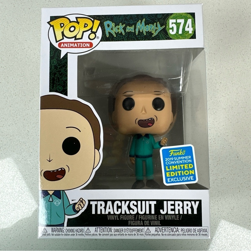 Funko Pop! Rick and Morty Tracksuit Jerry #574 2019 Summer Exclusive